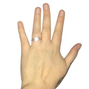 Fragrant Jewels Trust In Your Sparkle CZ Ring in Rhodium Size 9